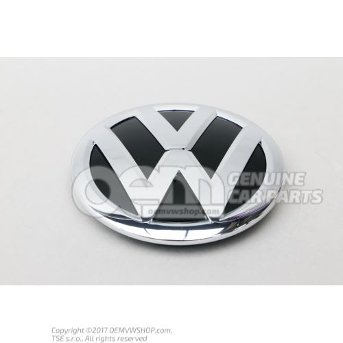 Embleme VW noir ultra-brillant/chrome brillant 7P6853601D FOD