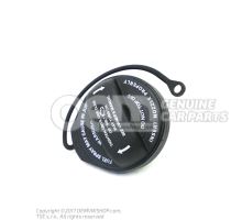 Cap with retaining strap for fuel tank 5N0201550F