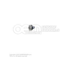 Oval head screw w/ internal serration (Combi), self-lockin