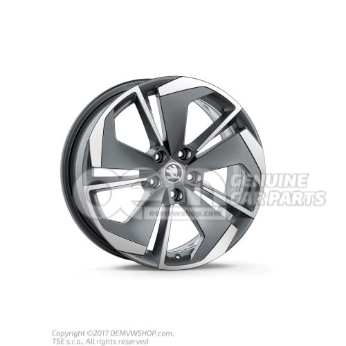 Aluminium rim Anthracite metallic (grey) 5E3071498A HA7