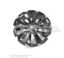 Aluminium rim, black-glossy 3V0071499  JX2
