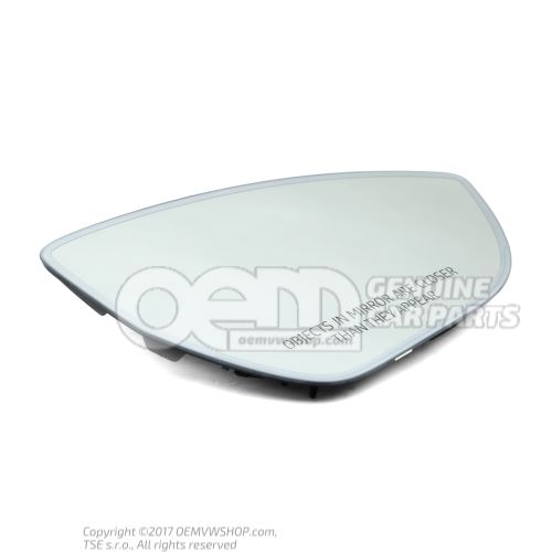 Mirror glass (convex) with carrier plate * automatic anti-dazzle 4KE857536T