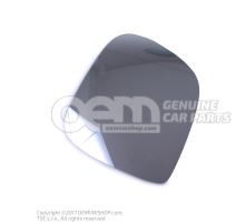 Mirror glass (aspherical- wide angle) heated with carrier plate - left hand drive 7E1857521AN