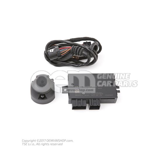 Wiring set with socket for trailer operation and fog lamp - switch-off