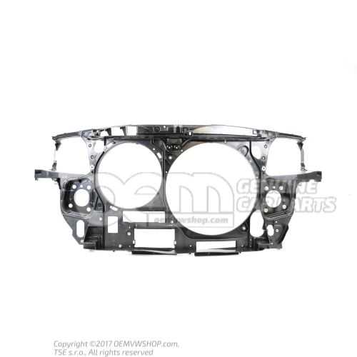 Lock carrier with mounting for coolant radiator 8E0805588A