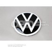 VW-Emblem pure white/schwarz