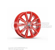 铝合金轮辋 红色 5JA071497E MN4