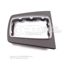 Retaining frame lower part for protective sleeve soul (black) 8E0864261AN6PS