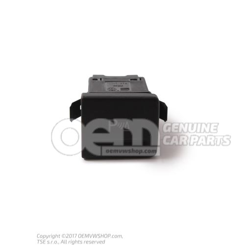 Pushbutton for parking aid satin black/white 7E5919281A WHS