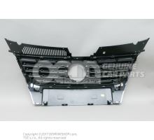 Radiator grille with chromed trim strips radiator grille black/bright chrome 3C0853651AKPWF