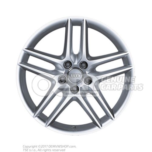 Aluminium rim silver