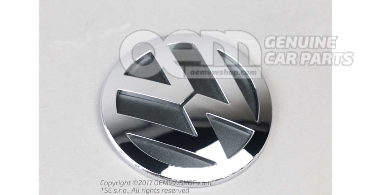 VW-Emblem vorne chromfarben/schwarz 2H0 853 601 A ULM 