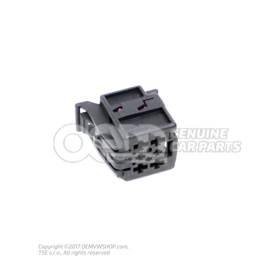 Flat contact housing with contact locking mechanism coupling st. connector housing 1J0937706