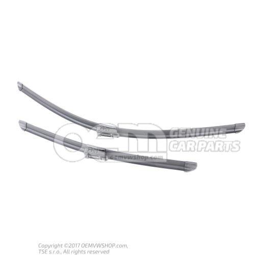 1 set aerodynamic wiper blades (driver and passenger side)