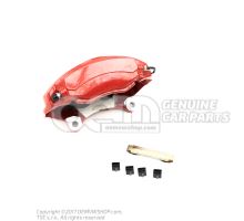 Caliper without brake pads red 8W0615107AB