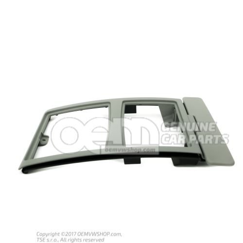 Frame for interior light with sunvisor, centre platinum 4B0867599C EC3