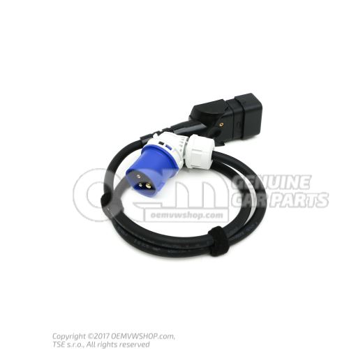 Charge cable for mains socket with angle connector 7PP971678AG