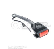 Belt latch with warning contact satin black/fire red 5G4857755C YLZ