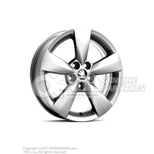 Aluminium rim diamond silver