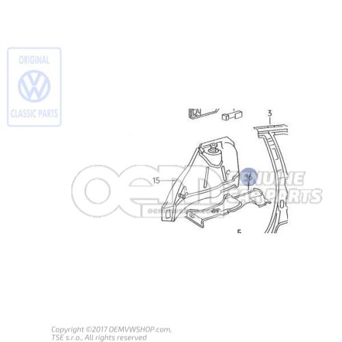 Renfort pour passage de roue Volkswagen Corrado 53 535803428A