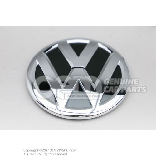 Embleme VW noir/chrome brillant 7C0853630B DPJ