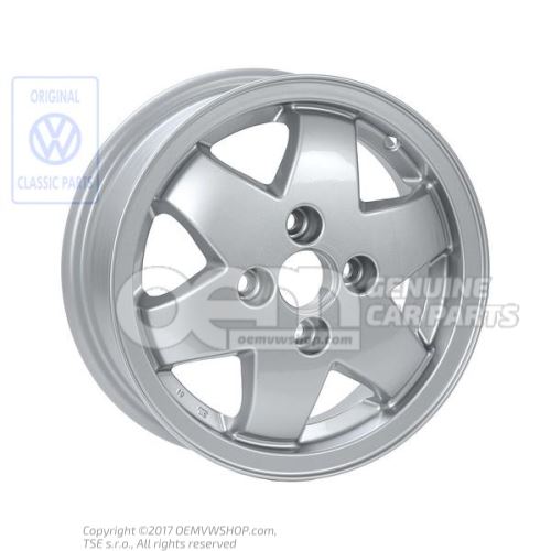 Jante aluminium jante acier couleur chrome metallise Volkswagen Polo Hatchback 86C 867601025K 091