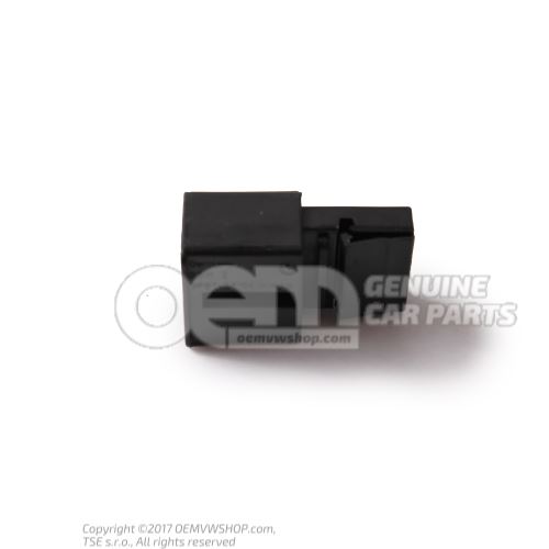 Flat connector housing with contact locking mechanism 3AA972714