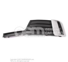 Air guide grille satin black/alu matt Audi A3 Saloon/Sportback 8V 8V3807671 9B9