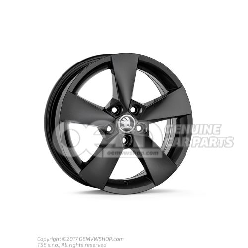 Aluminium rim Black metallic 6VA071495A FL8