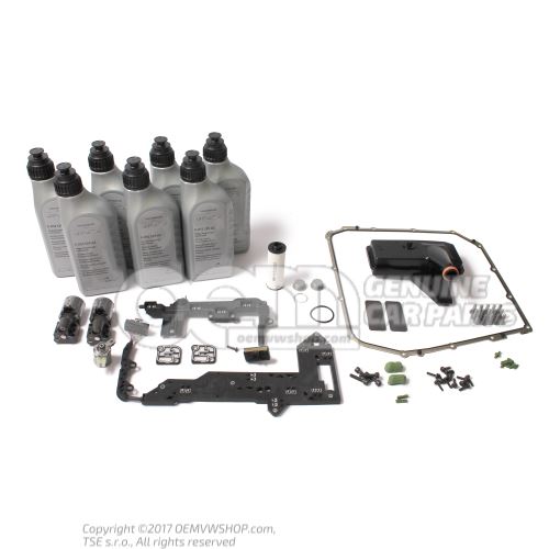 Audi DSG 7 speed S-tronic service kit 0B5 DL501 with mechatronic repair kit 0B5398048D