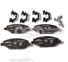 1 set of brake pads for disk brake 6RU698151B