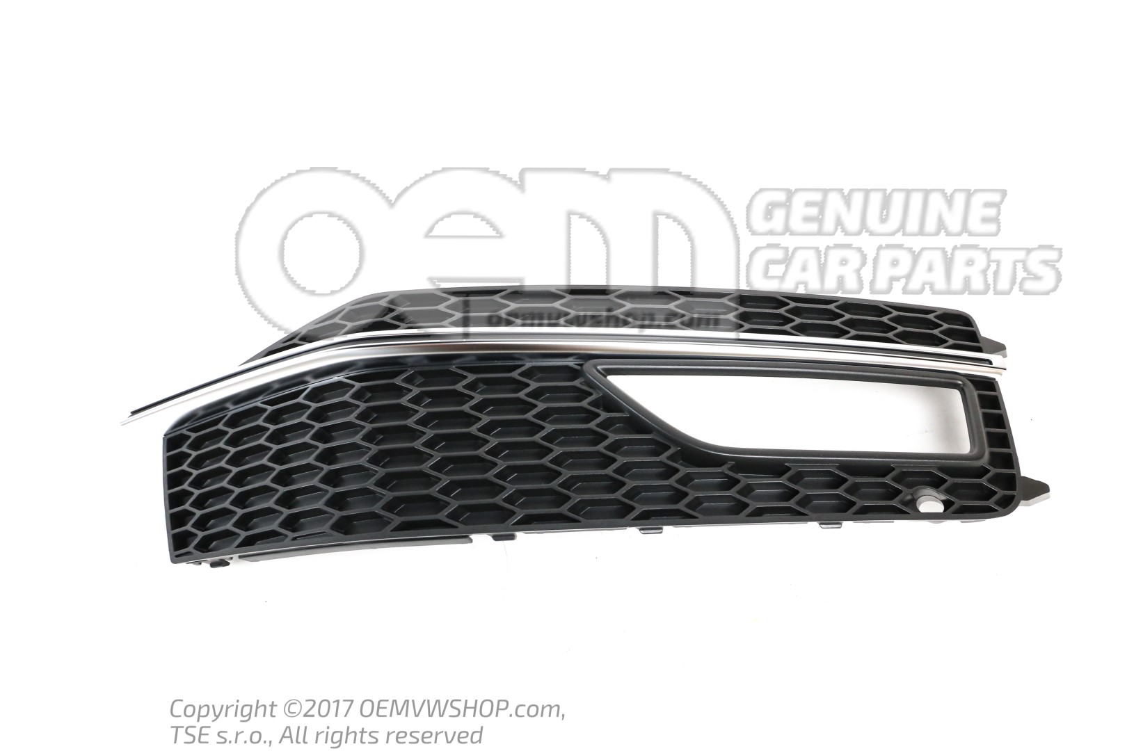 Vent grille satin black 8K0807682P 01C