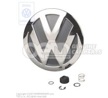 Embleme VW brillant chrome/gris dolomit 1C0853630C WV9