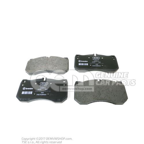 1 set of brake pads for disk brake 4H0698151P