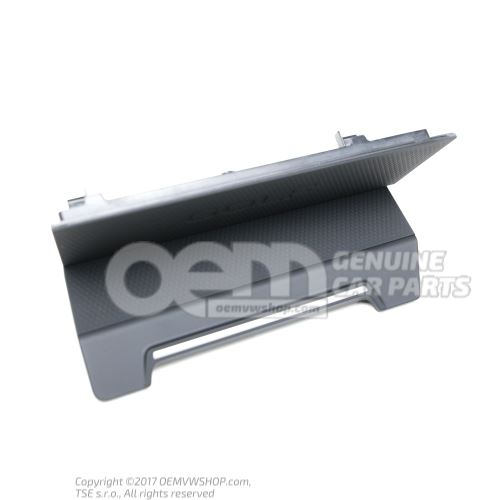 Cover for stowage compartment Black/aluminium 5H2864571ZNX