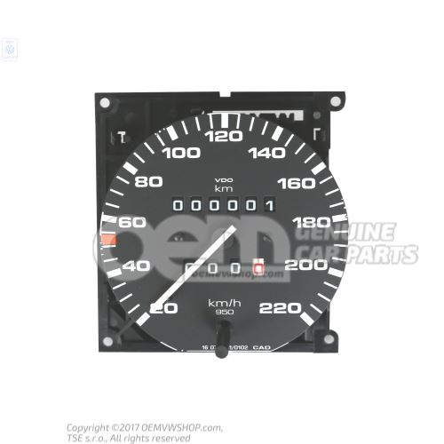 Speedometer with kilometre trip recorder 533957031N