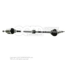 Jointed shaft with universal joint and absorber weight 6RF407766E