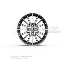 Aluminium rim black metallic