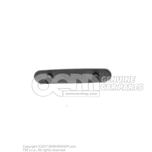 Holder for vehicle chassis number plate 7M0000289