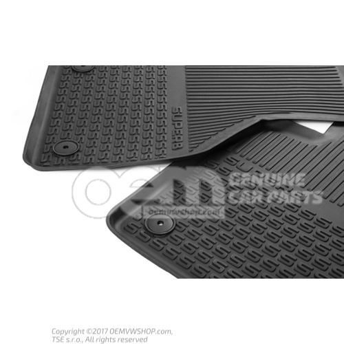 1 set foot mats (rubber) - left hand drive 3V1061551