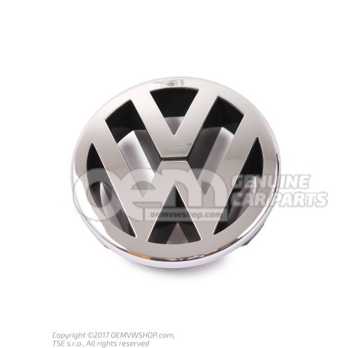 Znak VW svetlý chróm / antracit