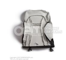 Backrest cover (cloth) with backrest pocket soul (black)/cliff grey Audi A1/S1 8X 8X0881805R XWF