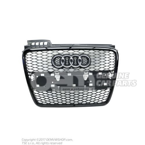 Radiator grille black Audi RS4 Quattro 8E 8E0853651AFVMZ