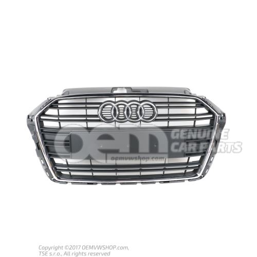 Grille de calandre noir/chrome 8V3853651AA3FZ