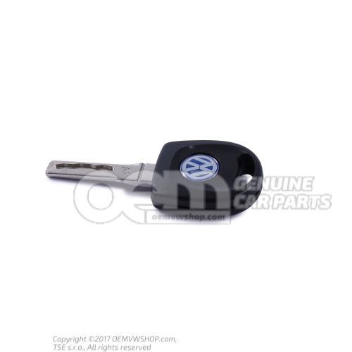 Main key with light and variable code transponder inner rail section 3B0837219BBINB