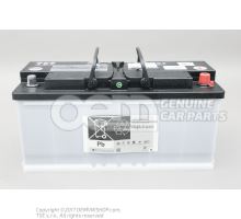 Battery with charge state indicator, filled and charged 000915105DL