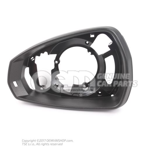 Bastidor para retrovisor ext. negro satinado 8V0857239 9B9