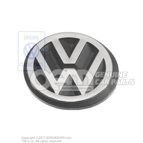 Simbolo VW negro satinado/cromado espec 191853601B GX2