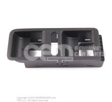 Trim for switch satin black Volkswagen Polo Hatchback 6R 6R0867255K 9B9