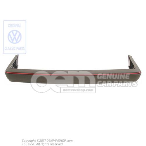 Bumper with bracket and cover graphite/mars red 165807301H QS1